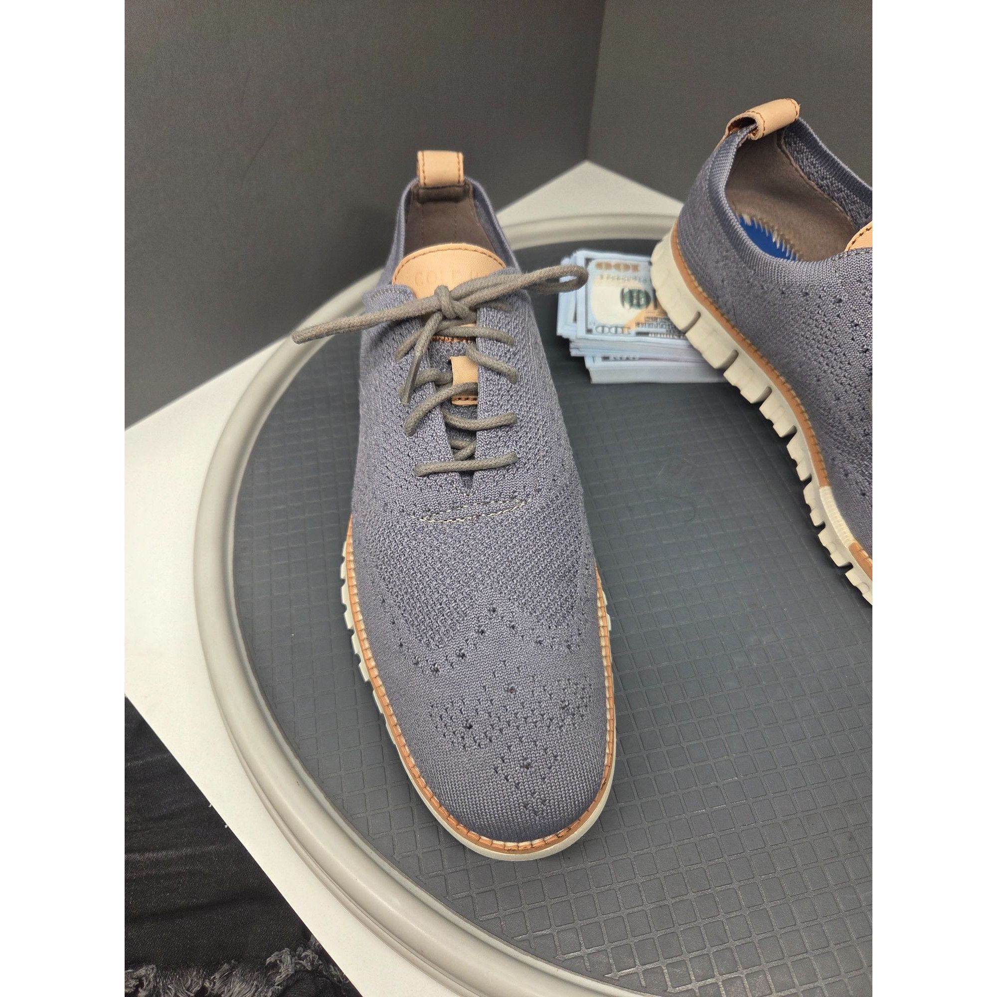 Cole Haan Cole Haan Men’s C24944 Oxford Dress Shoes Brown Leather Size Size US 9 / EU 42 - 3 Thumbnail