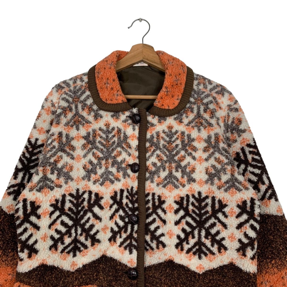 Ellesse Vintage 90s ELLESSE Snowflake Polar Fleece Jacket #2793-C126 Size M / US 6-8 / IT 42-44 - 2 Thumbnail