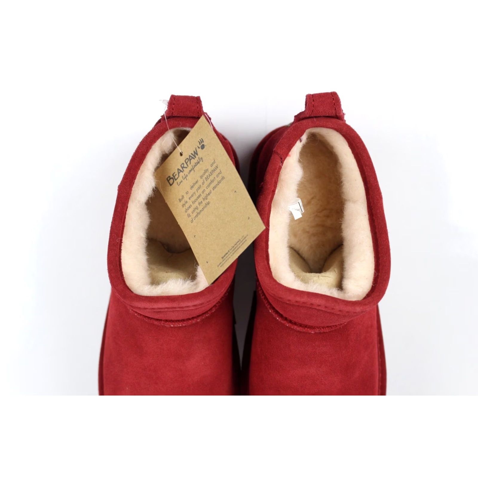 Vintage Bearpaw Women's Shorty Boots Waterproof Size 9 Red Dahlia Boots Size 30" / US 8 / IT 44 - 5 Thumbnail