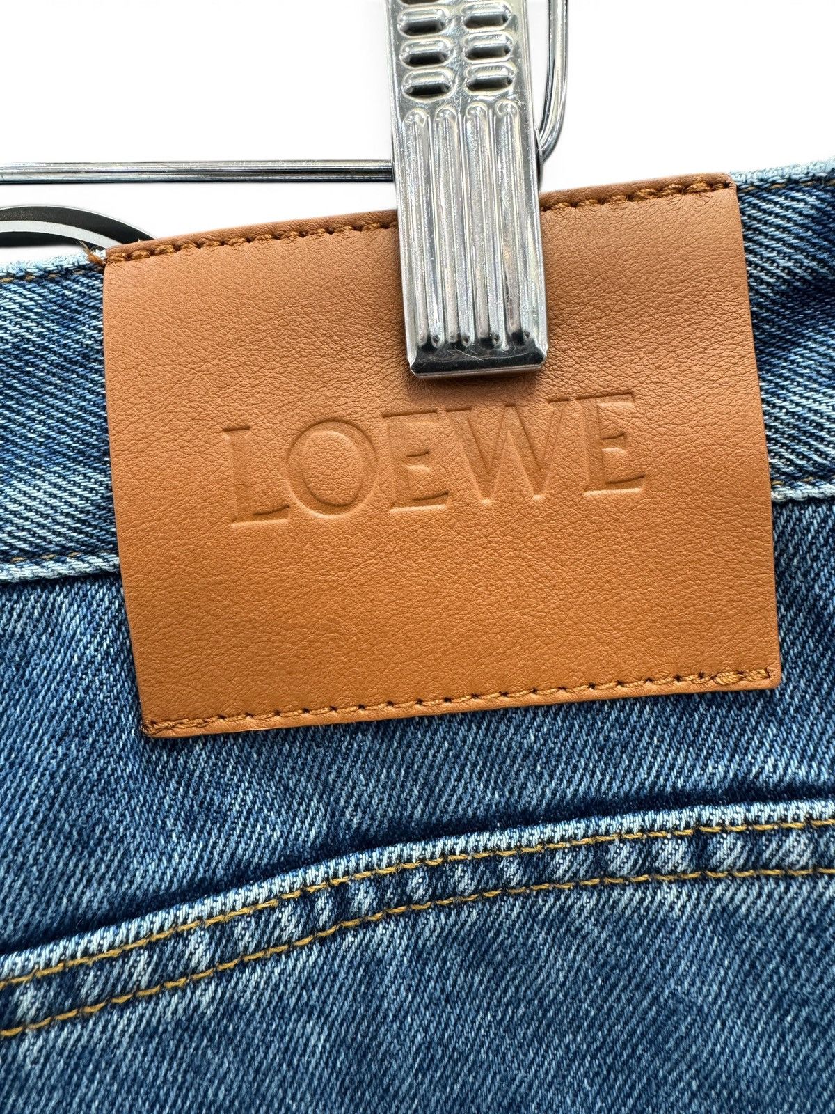 Loewe Loewe Blue Anagram Denim Jeans Size US 38 / EU 54 - 7 Thumbnail