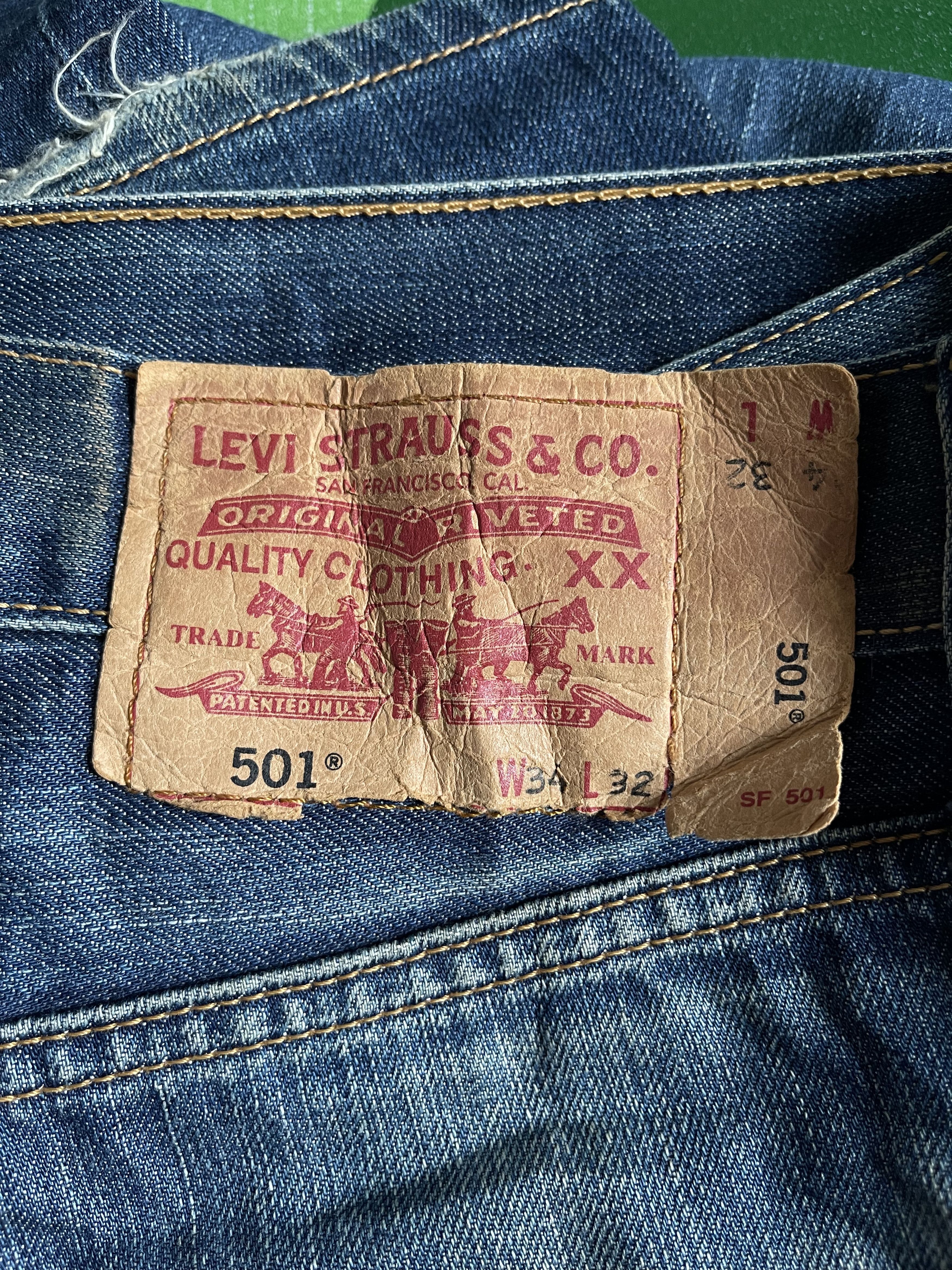 Levi's × Vintage Vintage Levis 501 y2k Jeans Size US 34 / EU 50 - 3 Thumbnail