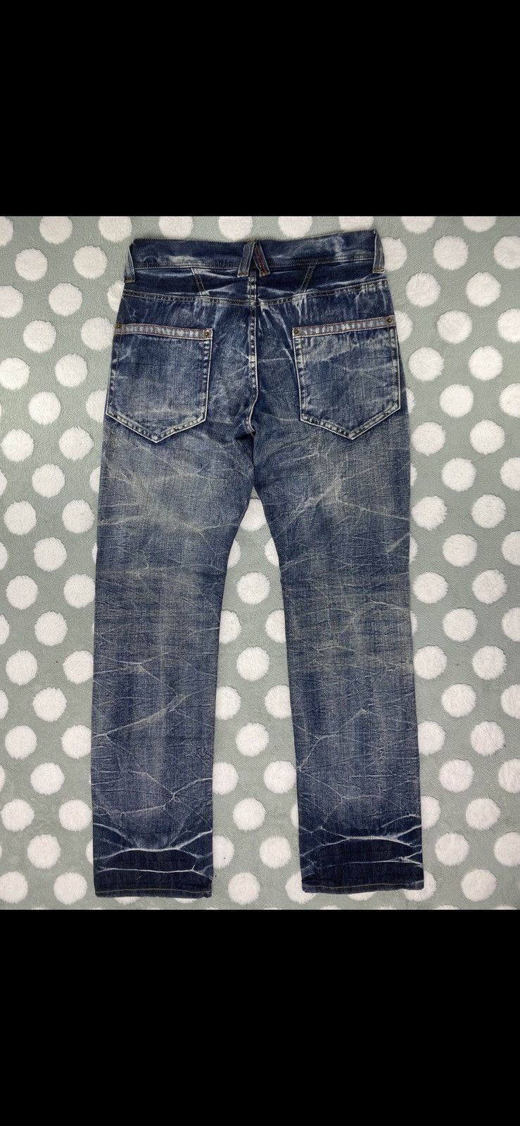 Japanese Brand 2000s Rare Japanese Acid Wash Denim Jeans Y2K Size US 34 / EU 50 - 3 Thumbnail