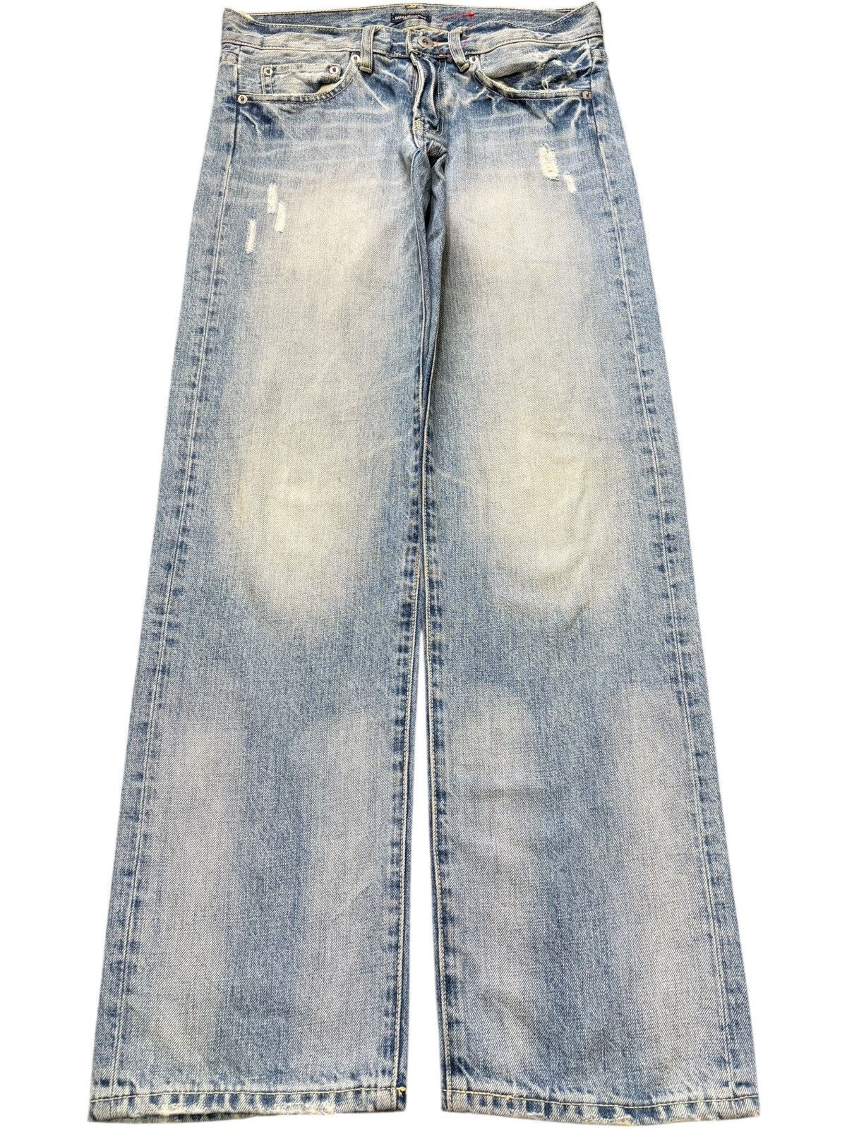 Edwin Vintage Japanese Brand Faded Wash Distressed Jeans Size 31" - 1 Thumbnail