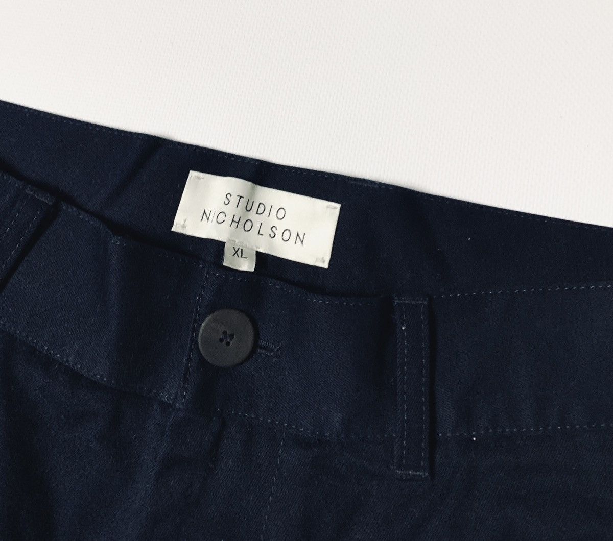 Studio Nicholson STUDIO NICHOLSON PEACHED COTTON TWILL BILL PANTS Size US 36 / EU 52 - 3 Thumbnail