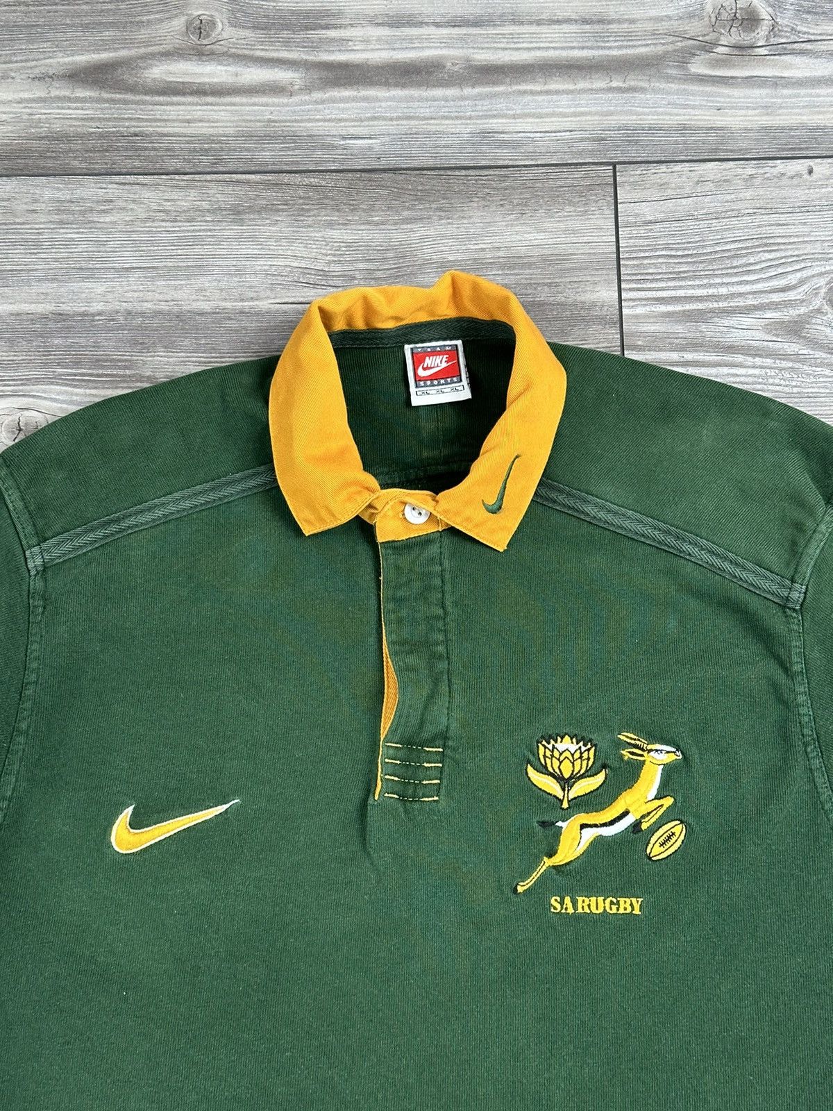 Nike Vintage 90’s South Africa Nike Rugby Jersey Size US XL / EU 56 / 4 - 2 Thumbnail