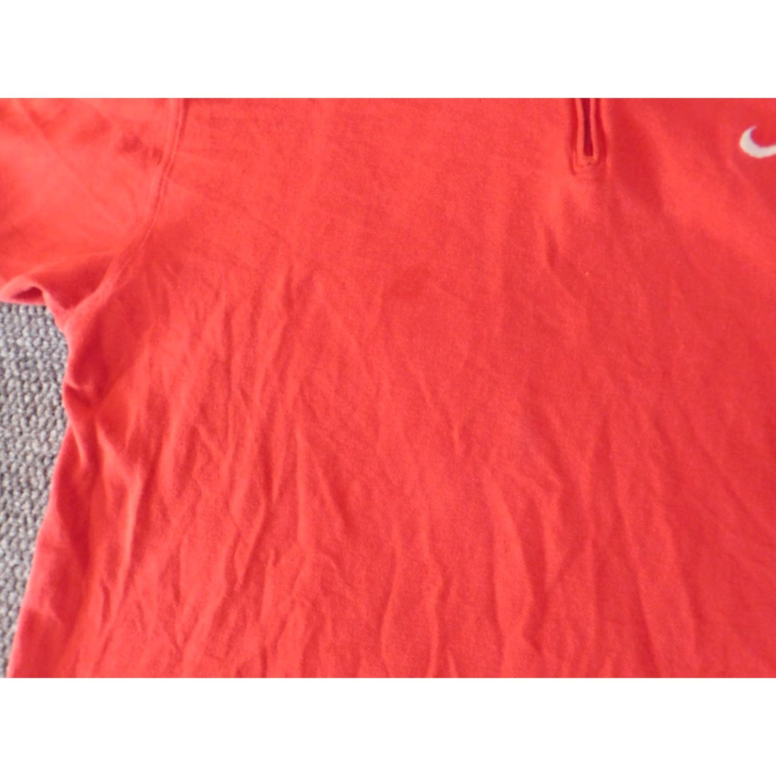 Nike VINTAGE Nike Mens shirt Medium Red polo golf logo zip classic casual sports Size US M / EU 48-50 / 2 - 6 Thumbnail