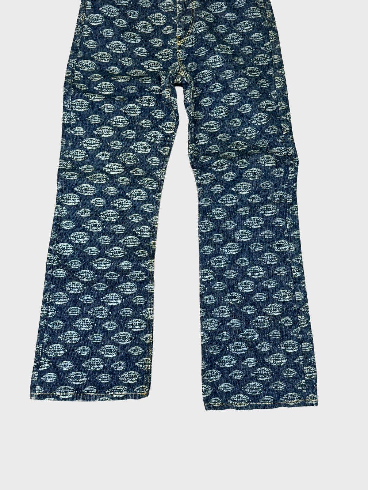 Japanese Brand Flare OZONE COMMUNITY Overpinted Hysteric Glamour Style Size US 28 / EU 44 - 6 Thumbnail