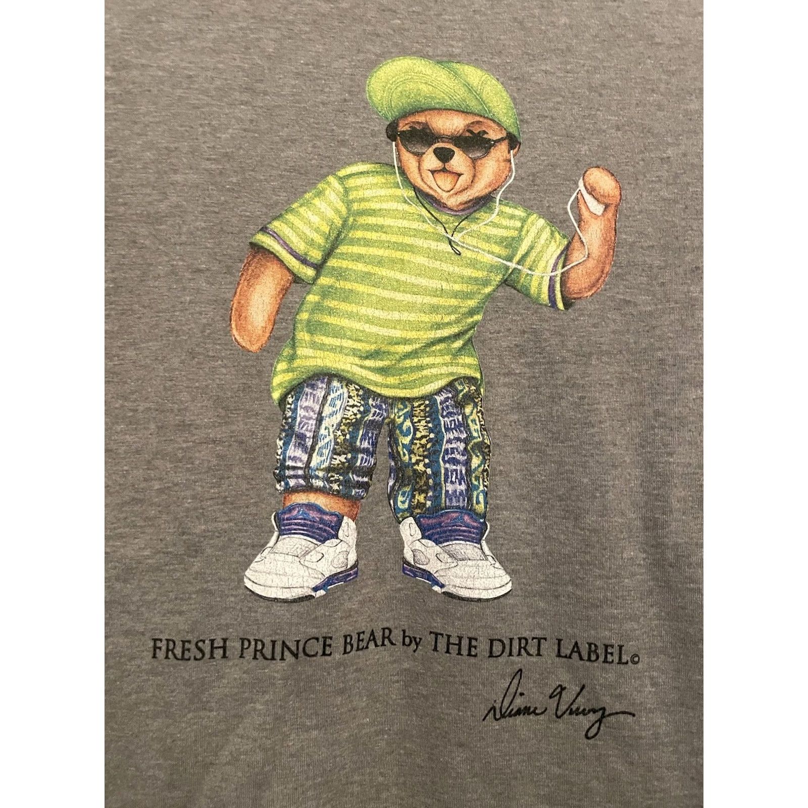 Vintage Bailey Apparel Fresh Prince Bear The Dirt Label Grey T-Shirt TDL Size S Unisex Adults Cotton Blend Logo Short Sleeve Round Neck Vintage No Size US S / EU 44-46 / 1 - 2 Thumbnail