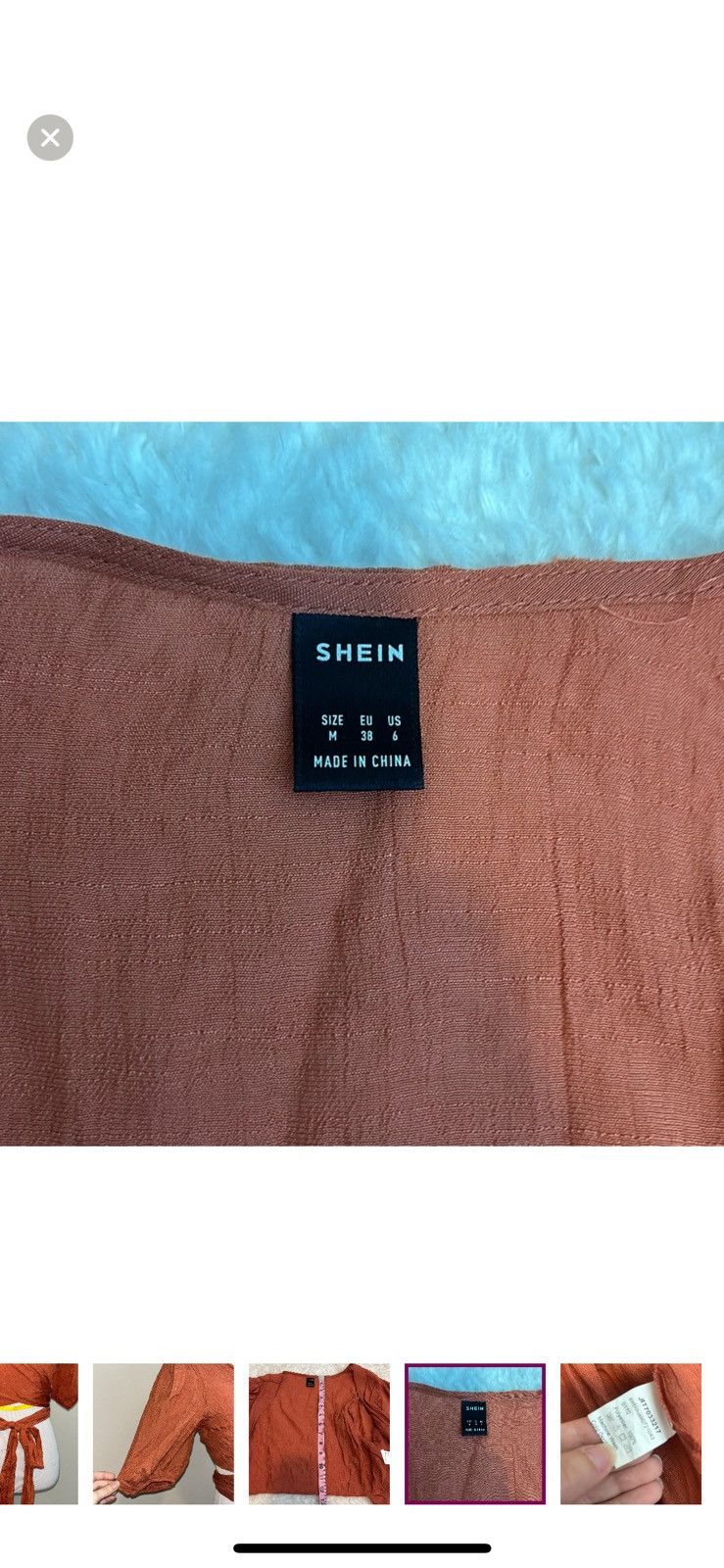 Shein Shein medium cropped wrap front blouse Size M / US 6-8 / IT 42-44 - 4 Thumbnail