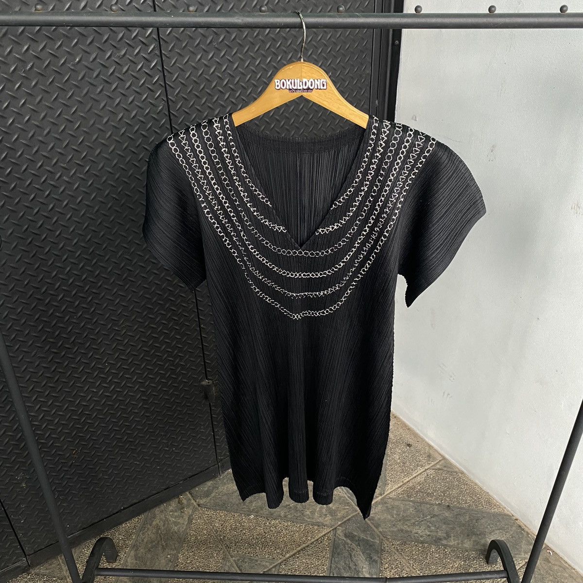 Issey Miyake × Pleats Please Issey Miyake Pleats Please Issey Miyake Tunic short sleeve Size ONE SIZE - 4 Thumbnail