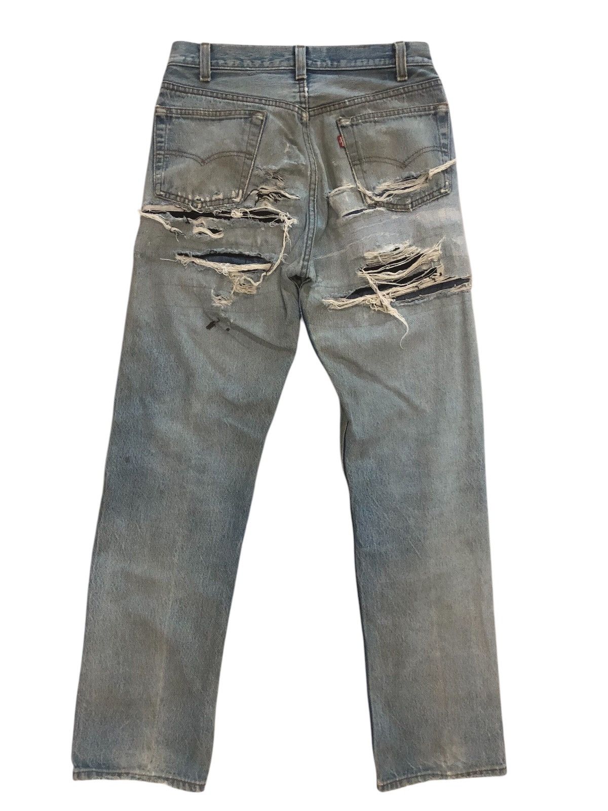 Levi's × Vintage 501 Button 552 Distress Denim Pants Size US 28 / EU 44 - 4 Thumbnail