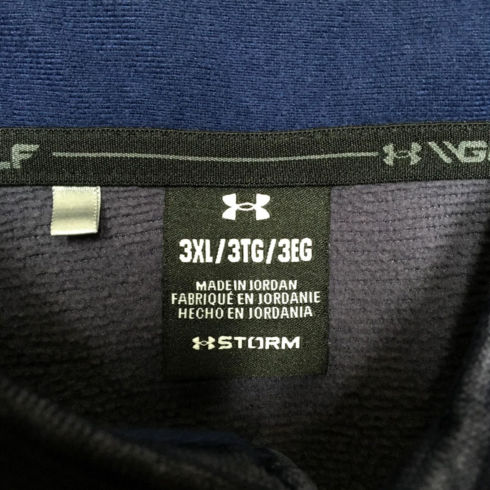 Under Armour Under Armour Storm Sweatshirt Mens 3XL Blue 1/4 Zip Golf Fleece Pullover Size US XXL / EU 58 / 5 - 4 Thumbnail