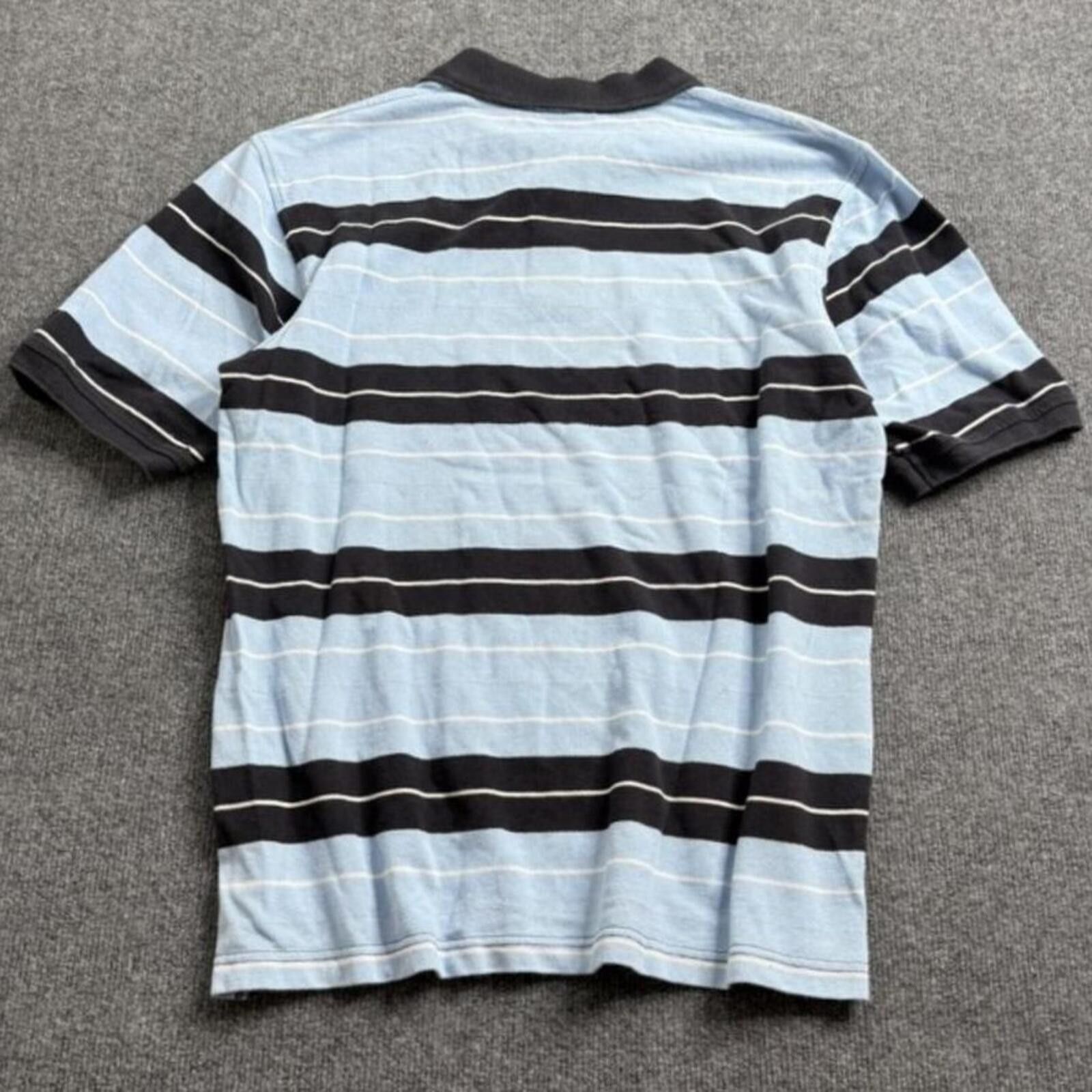 Southpole Vintage Y2K Southpole Striped Polo Shirt Blue Black XL Size US XL / EU 56 / 4 - 3 Thumbnail