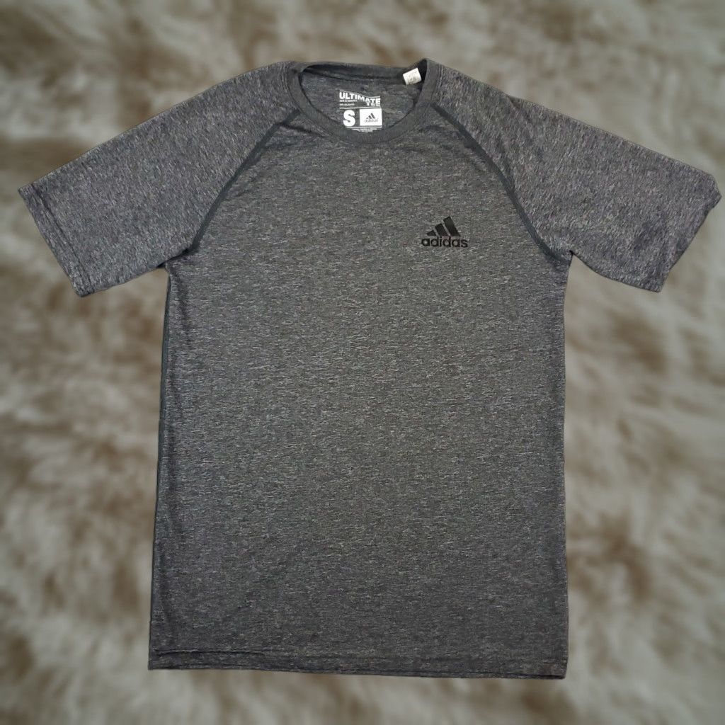 Adidas Adidas Climalite Gray Casual Active Work Short Sleeve T Shirt Size Small Size US S / EU 44-46 / 1 - 1 Thumbnail