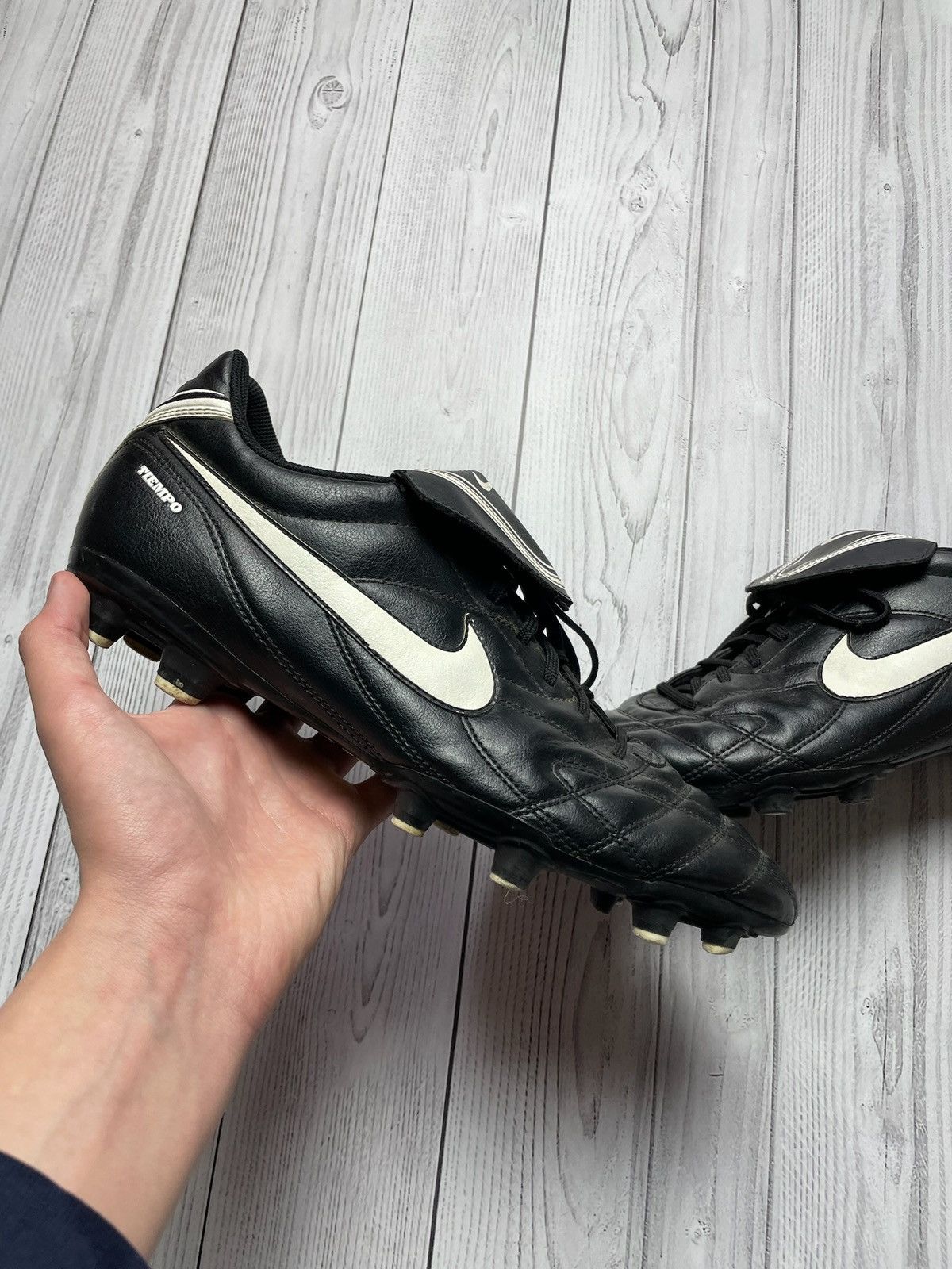 Nike × Vintage Vintage Nike tiempo soccer boots size US 12 logo Size US 12 / EU 45 - 2 Thumbnail