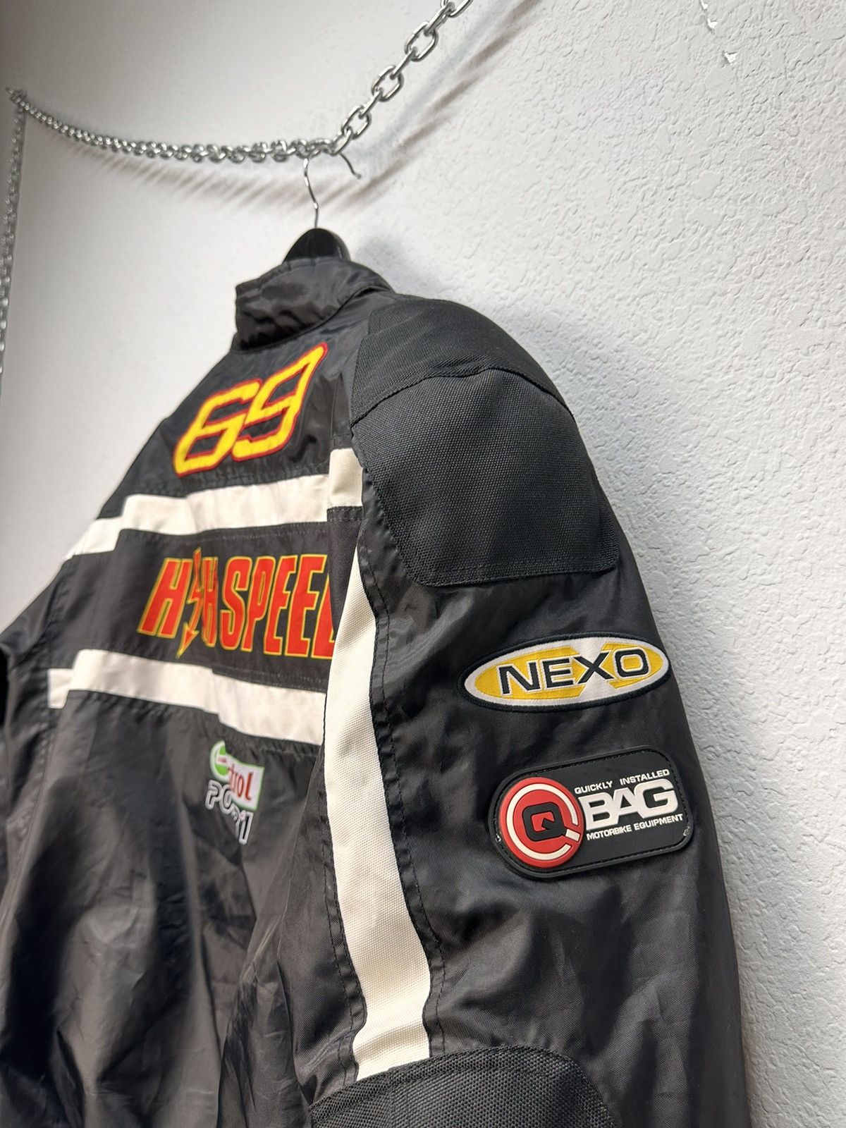 NASCAR Racing Jacket Moto Vodafone F1 Nascar Leather Red Bull Lucky Size US XXL / EU 58 / 5 - 18 Thumbnail