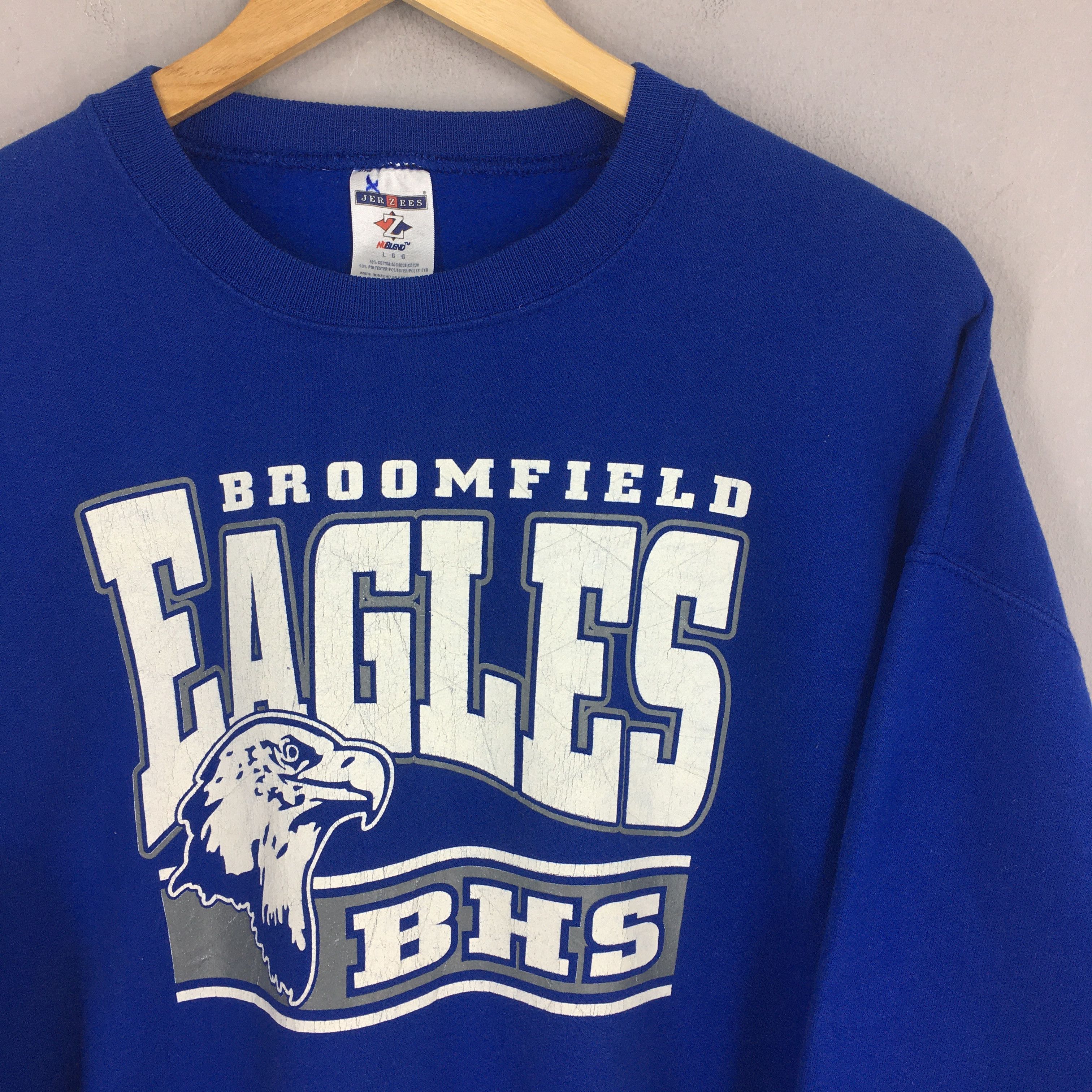 Jerzees Vintage Broomfield High School Eagles Sweatshirt Large Size US L / EU 52-54 / 3 - 2 Thumbnail