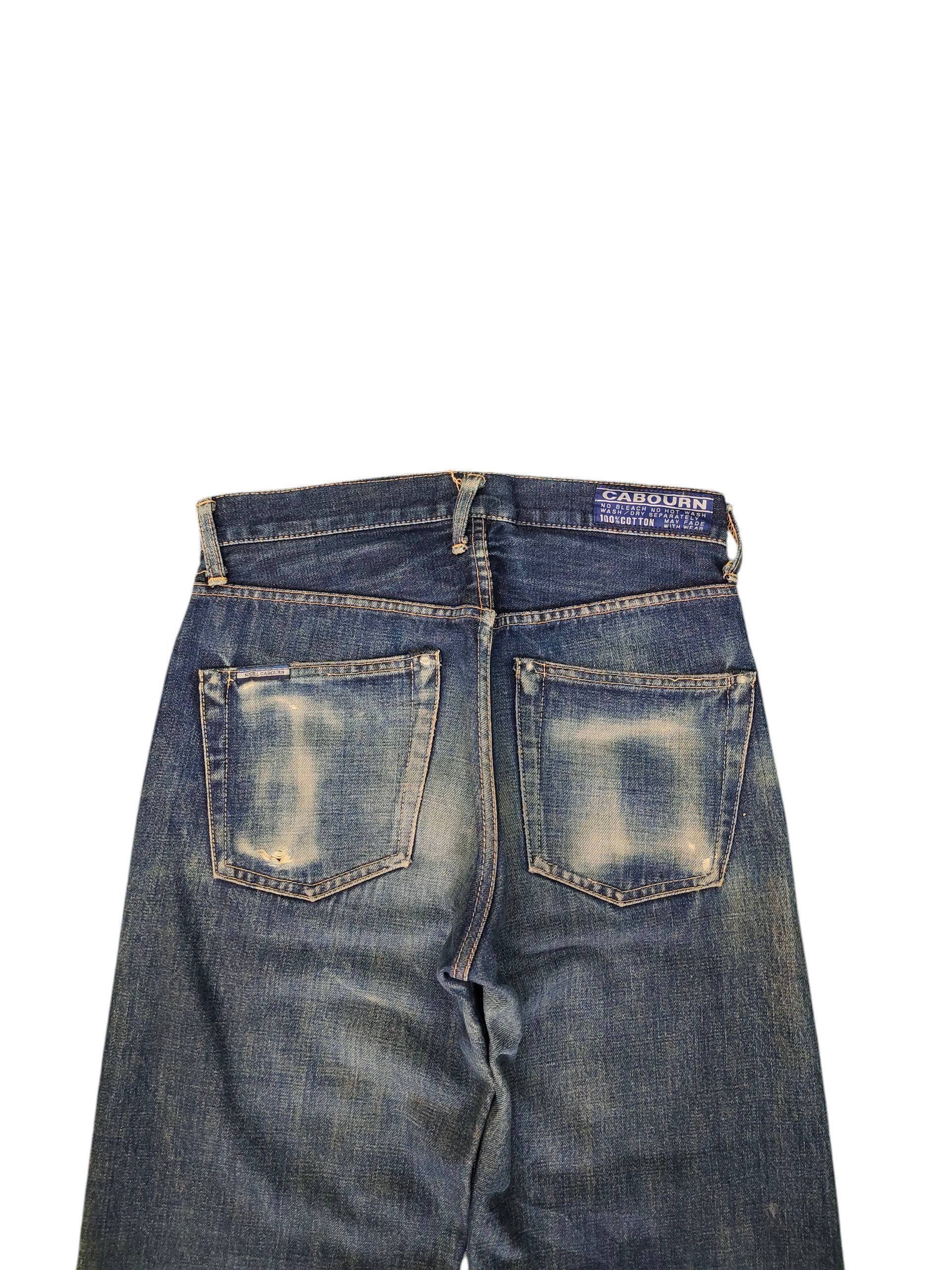 Nigel Cabourn Vintage 90s Nigel Cabourn Selvedge Clawmark Distress Jeans Size US 30 / EU 46 - 9 Thumbnail