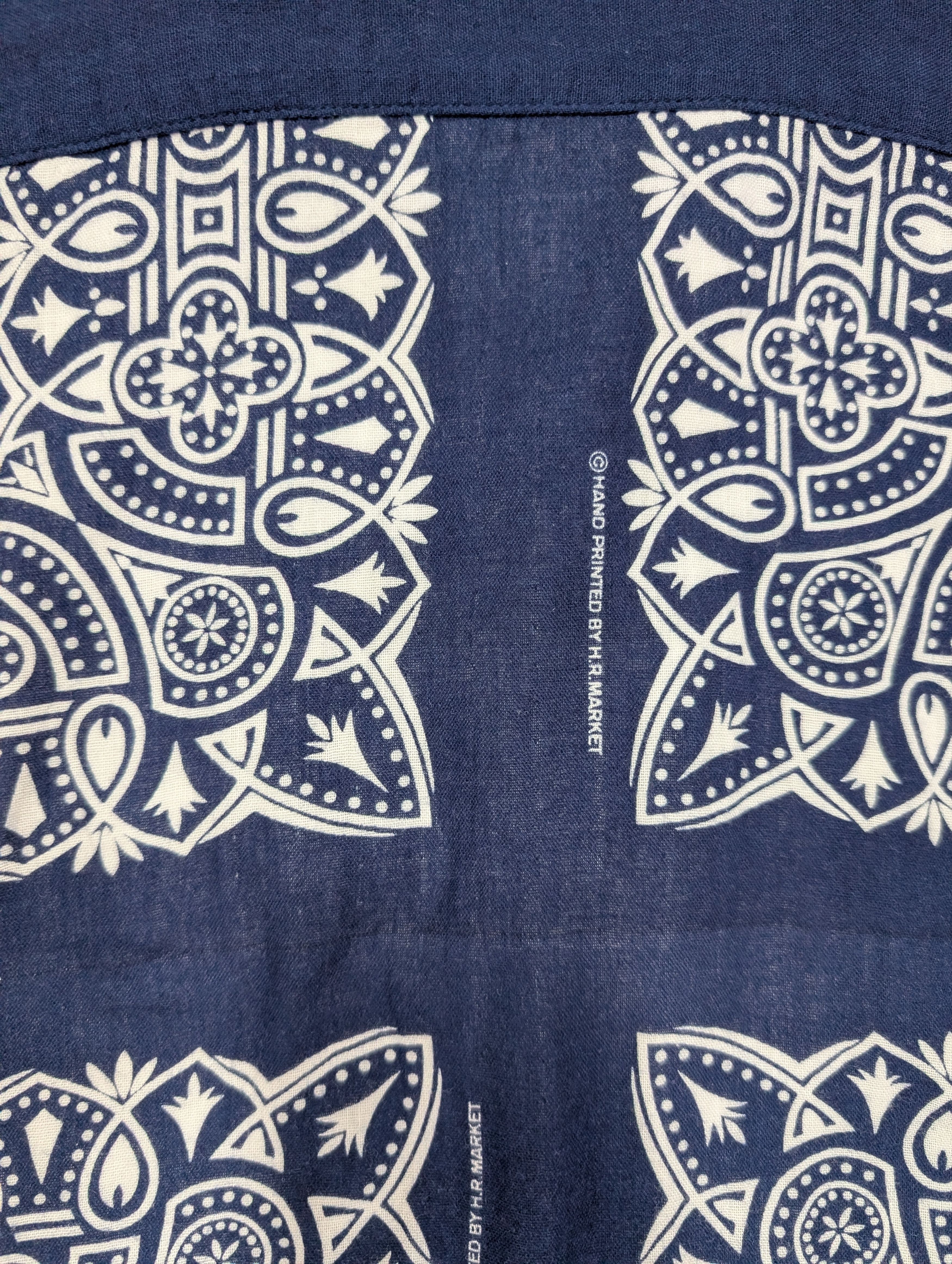 HOLLYWOOD RANCH MARKET Hollywood Ranch Market Blue Bandana Print Shirt Size US L / EU 52-54 / 3 - 6 Thumbnail