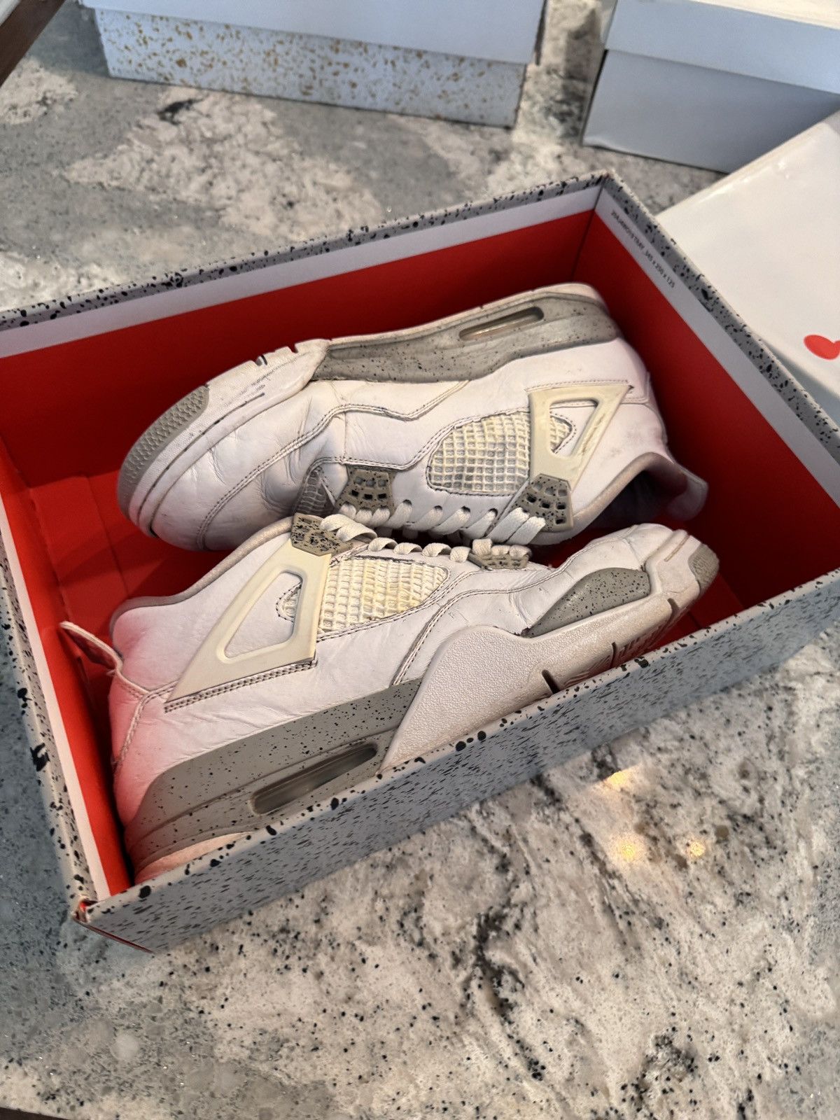 Jordan 4 Retro White Oreo Beaters