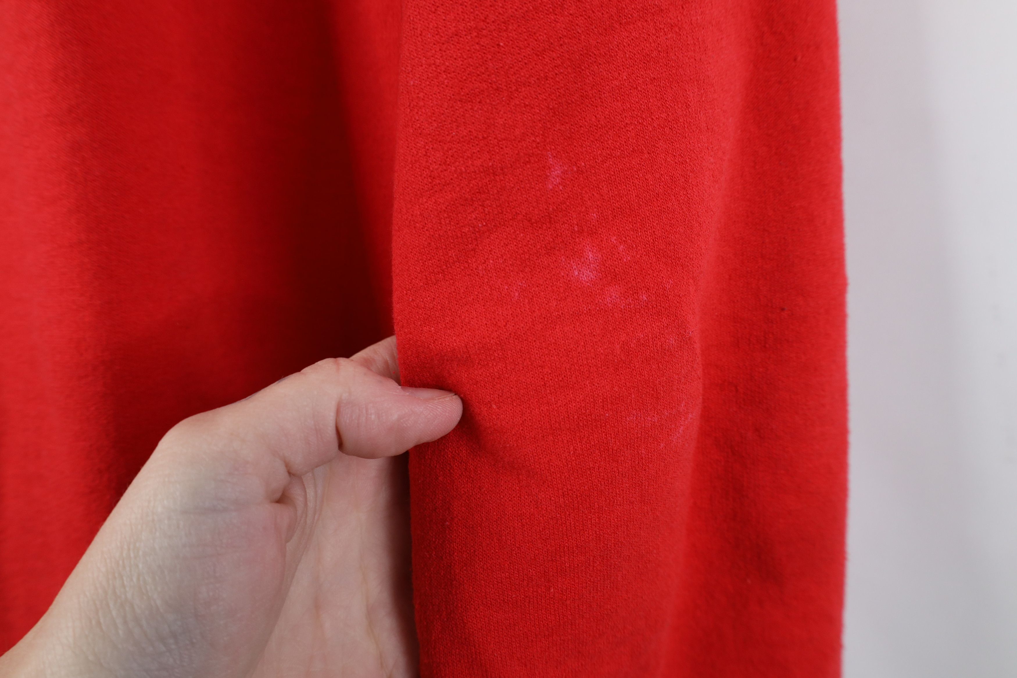Vintage Vintage 90s Y2K Streetwear Blank Hoodie Sweatshirt Red Size US L / EU 52-54 / 3 - 12 Thumbnail