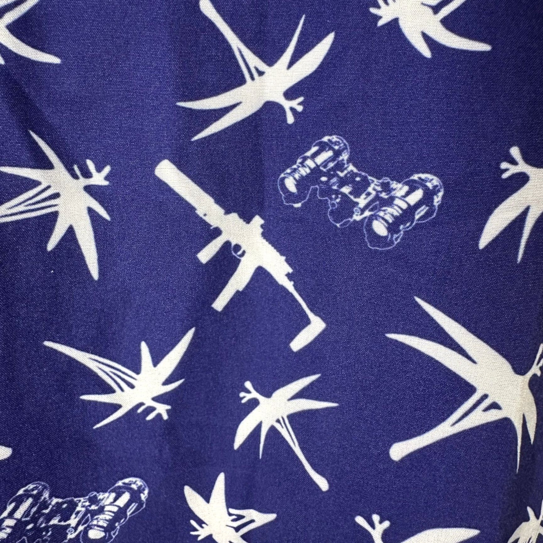 Vintage Savage Tacticians Shirt Blue Short Sleeve Button-Up Mens M Graphic Print Navy Night Vision Rifle Theme Army Casual Travel Size US M / EU 48-50 / 2 - 5 Thumbnail