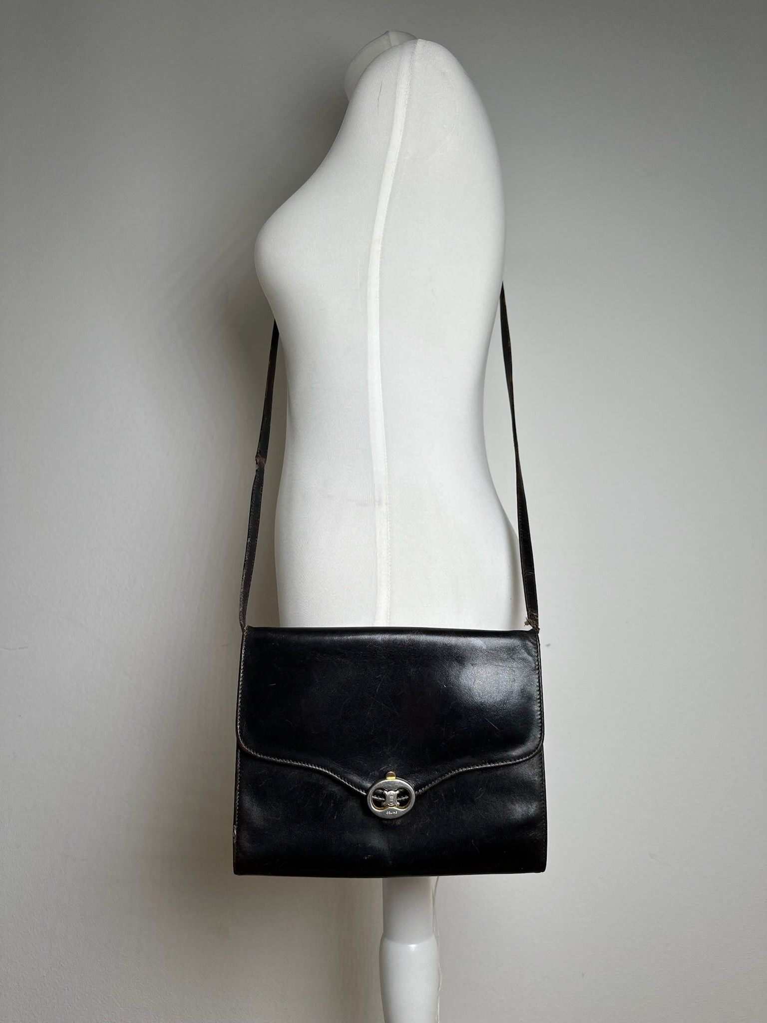 Celine Vintage Triomphe Leather Bag Size ONE SIZE - 1 Thumbnail