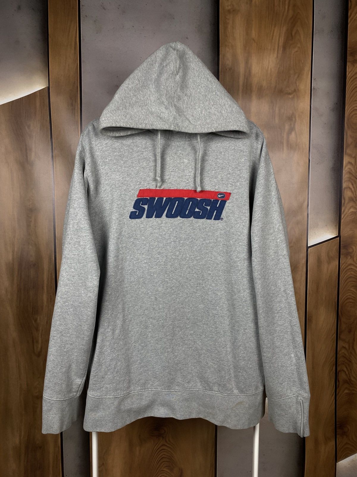 Nike 🔥Vintage Hoodie Nike NSW Swoosh Big Logo Tee🔥 Size US L / EU 52-54 / 3 - 1 Thumbnail