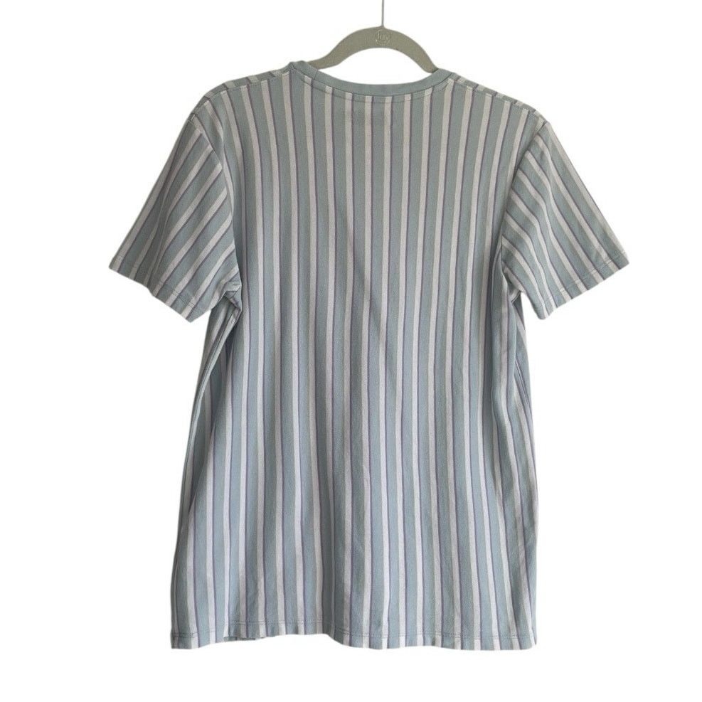 Topman Topman Mens Blue & Purple Striped Short Sleeve Tee Size US S / EU 44-46 / 1 - 4 Thumbnail