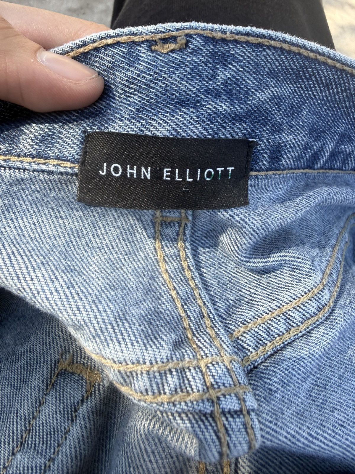 John Elliott John Elliott S9 Size 36 Blue Slim Skinny Indigo Ripped Size US 36 / EU 52 - 3 Thumbnail
