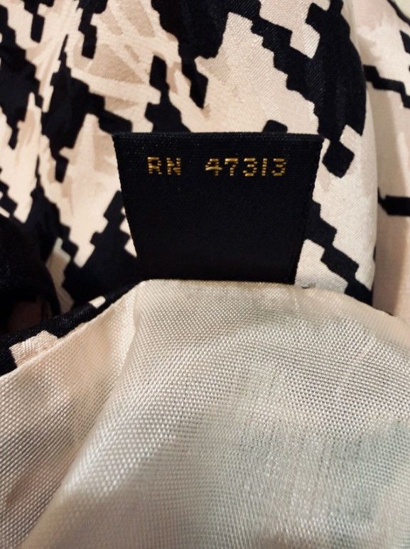Other Vintage St Gillian Petites Houndstooth Silk Dress Blush Size S / US 4 / IT 40 - 6 Thumbnail