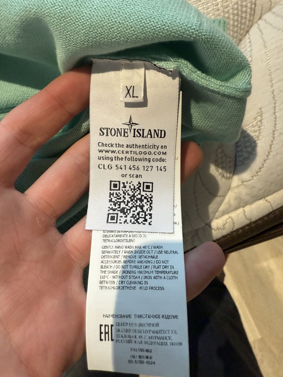 Stone Island Teal light pull over Size US XL / EU 56 / 4 - 4 Thumbnail