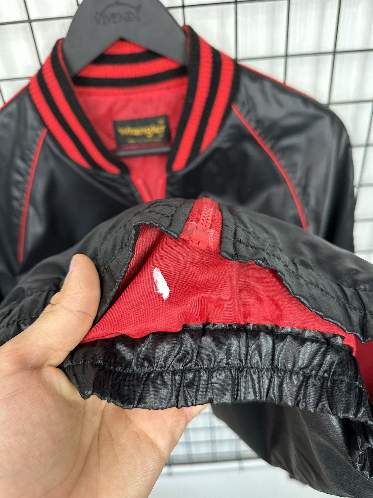 Vintage × Wrangler Vintage Wrangler Bomber Jacket light Men M Black Hong Kong Size US M / EU 48-50 / 2 - 11 Thumbnail