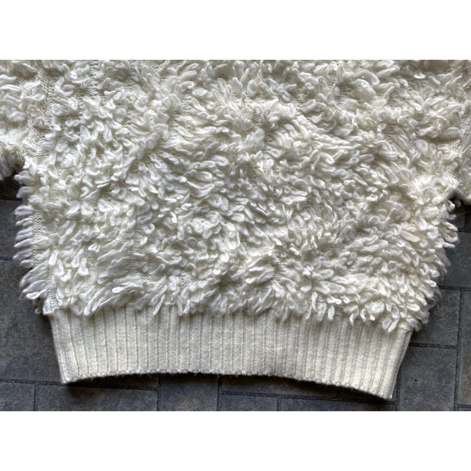 Anthropologie NWT New Anthropologie Maeve XXS White Ivory Pullover Sweater Fringe Top Women Size XXS / US 00 / IT 34 - 3 Thumbnail