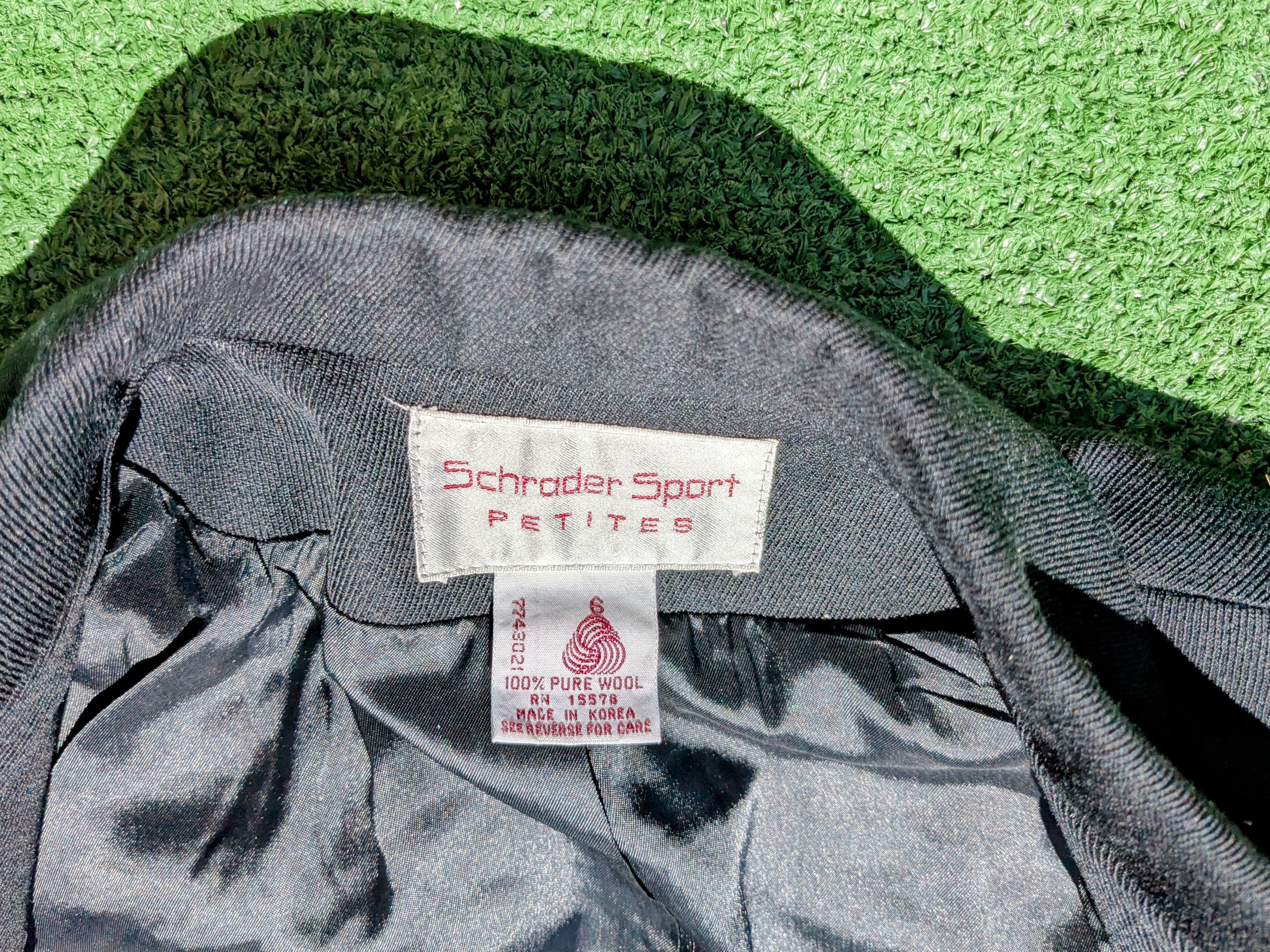Other Schrader Sport Petites Single-Button Wool Blazer Jacket Size M / US 6-8 / IT 42-44 - 5 Thumbnail