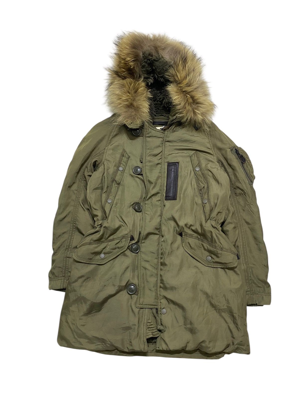 🤝OFFER🤝GOA Racoon Fur Jacket Cargo Skirt Bomber Japanese