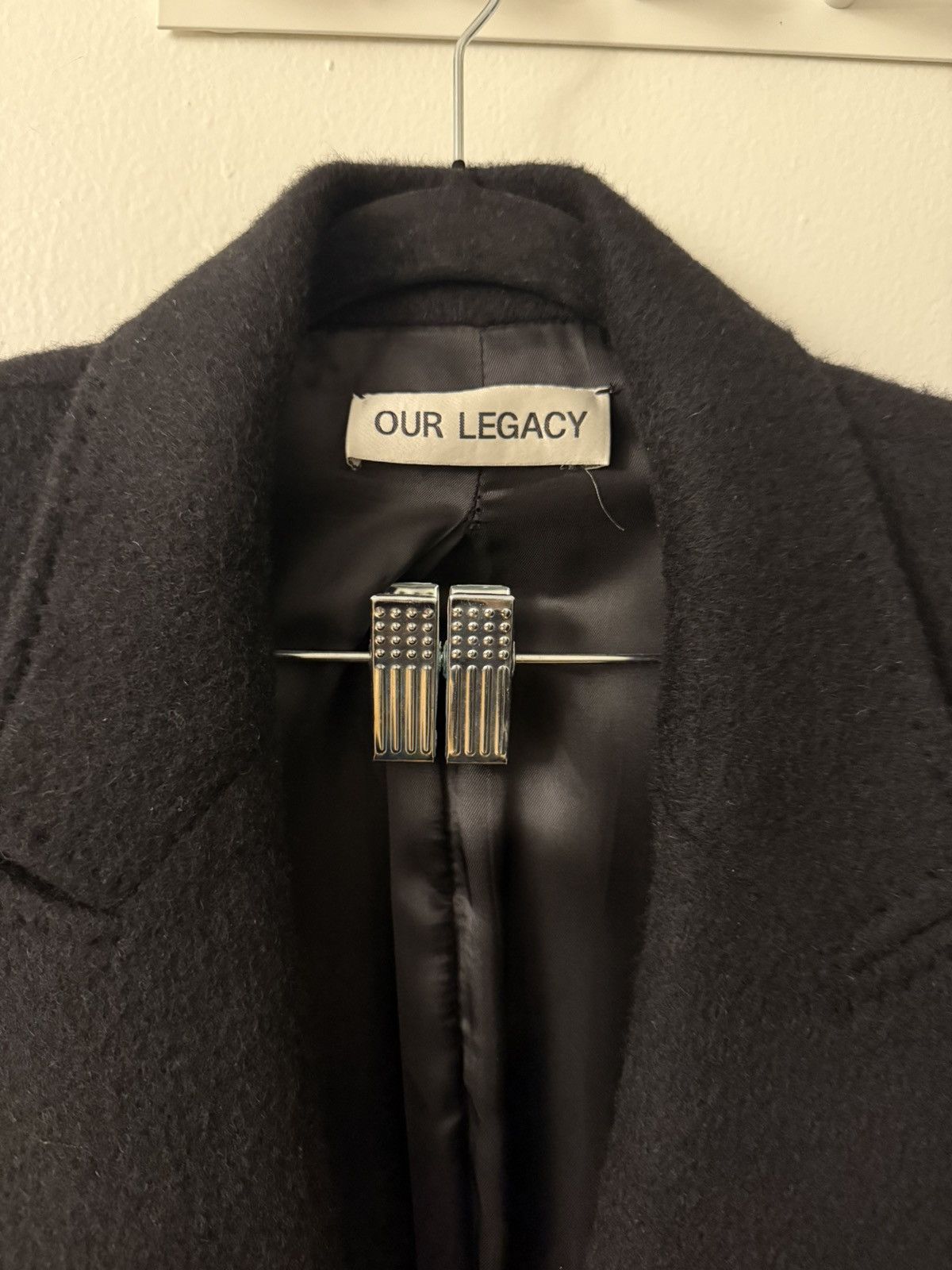 Our Legacy OUR LEGACY WHALE COAT Black Hairy Wool Size US M / EU 48-50 / 2 - 5 Thumbnail