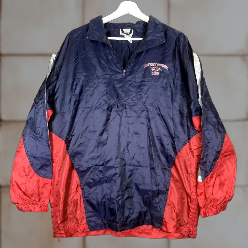 Disney Disney Disney Cruise Line Logo Windbreaker Rain Jacket Jacket S Womens Blue Regular Size S XS/S Pullover Vented Size S / US 4 / IT 40 - 1 Thumbnail