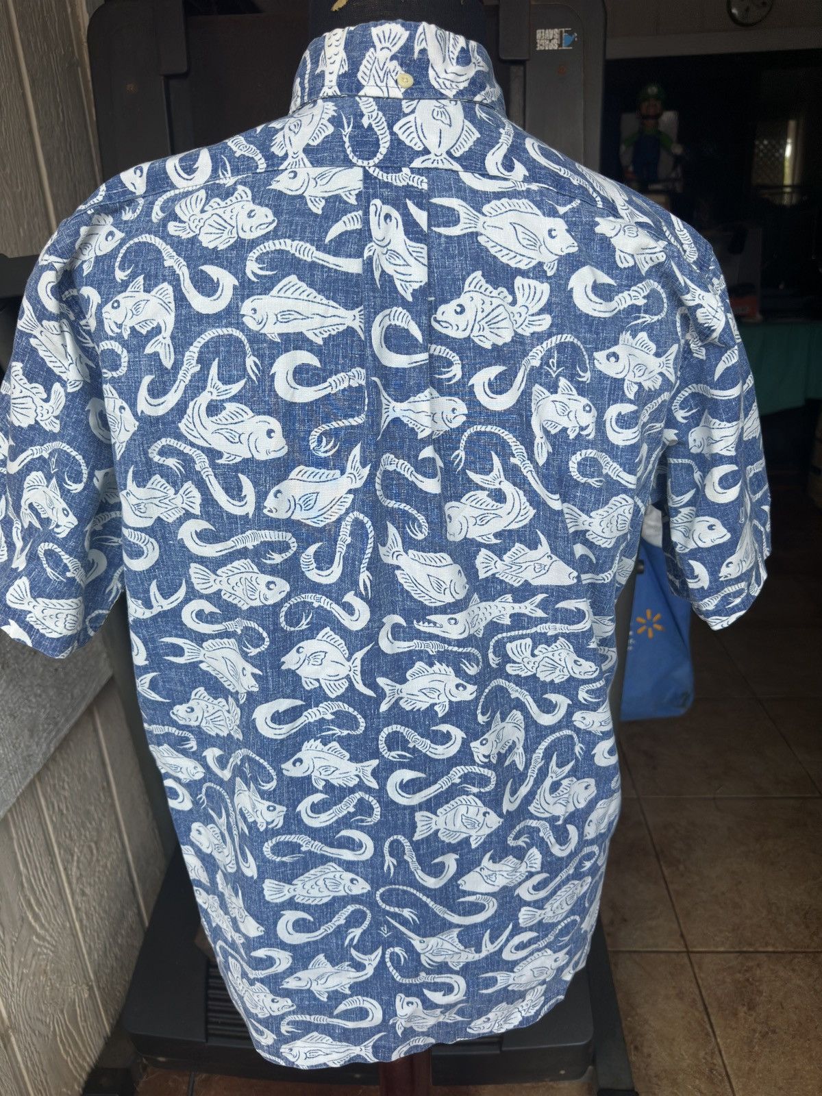 Reyn Spooner Reyn Spooner Hawaiian Print 3/4 Button Blue Men's Medium Size US M / EU 48-50 / 2 - 2 Thumbnail