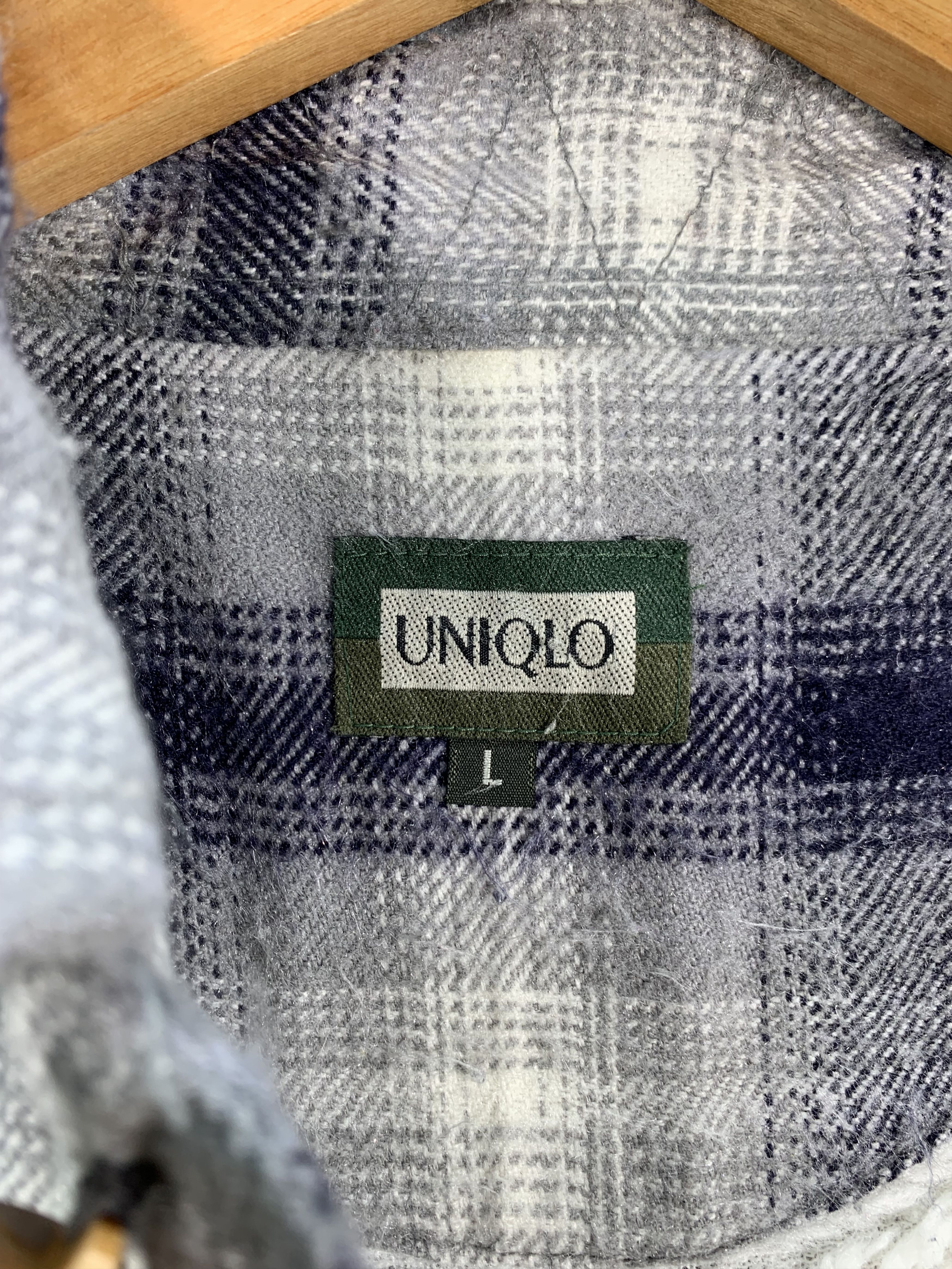 Uniqlo Vintage 90s Uniqlo Sherpa Flannel Jacket Size US L / EU 52-54 / 3 - 7 Thumbnail