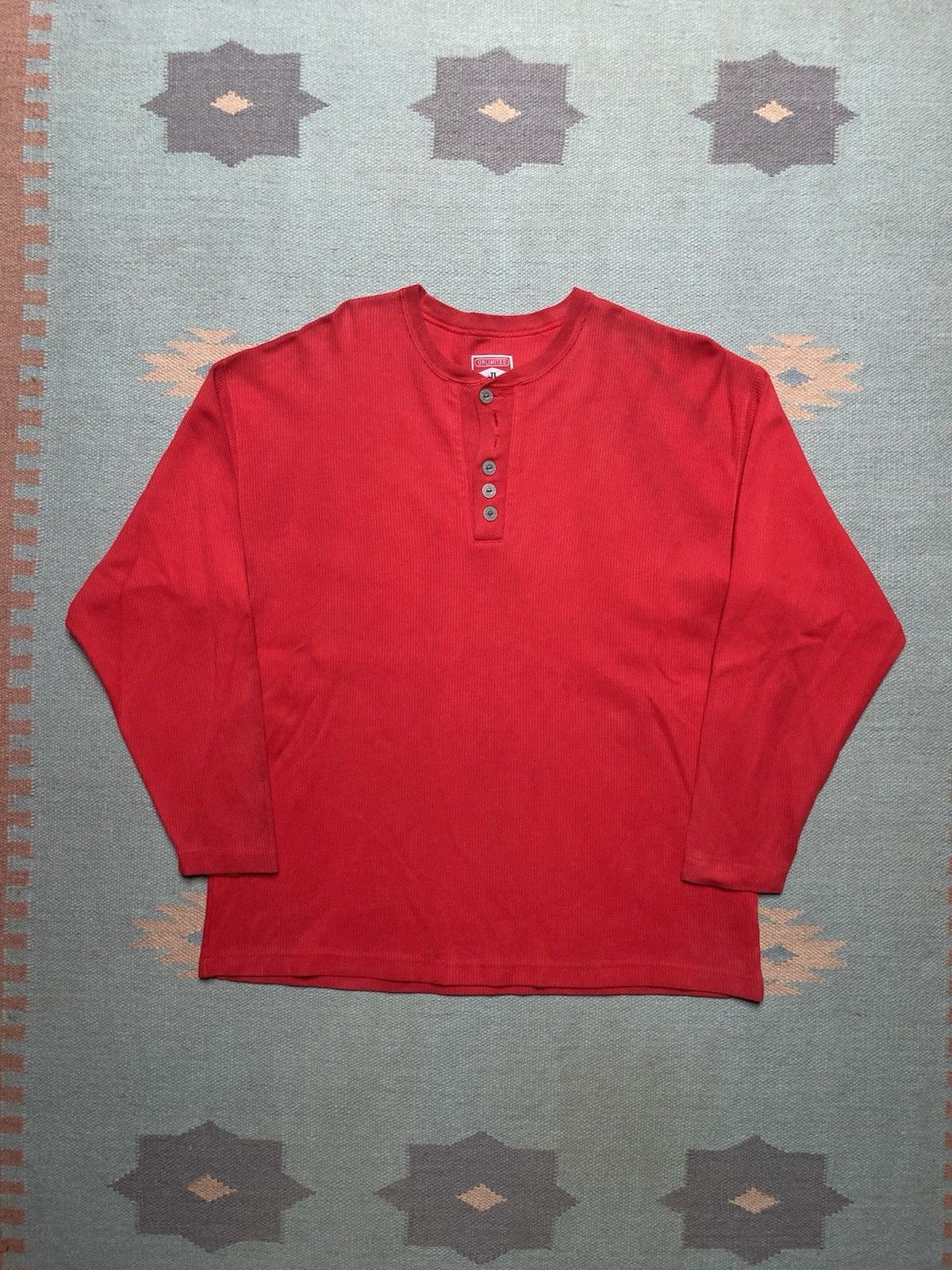 Vintage henley t shirt Marlboro unlimited promo ribbed cotton large Size US L / EU 52-54 / 3 - 1 Thumbnail