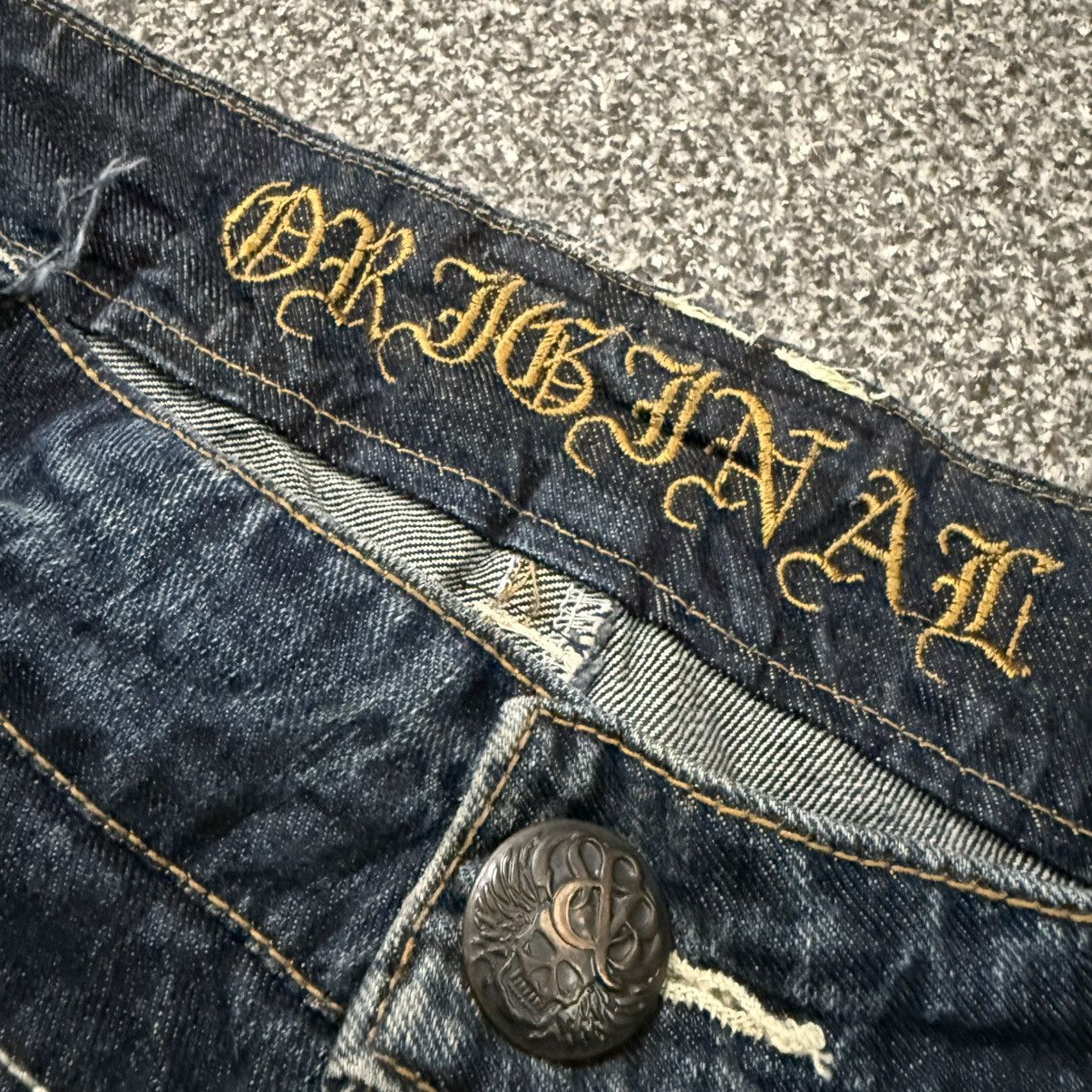 If Six Was Nine Insane Japanese Leather Flared Sick Soul Distressed Y2K LGB Size US 34 / EU 50 - 16 Thumbnail