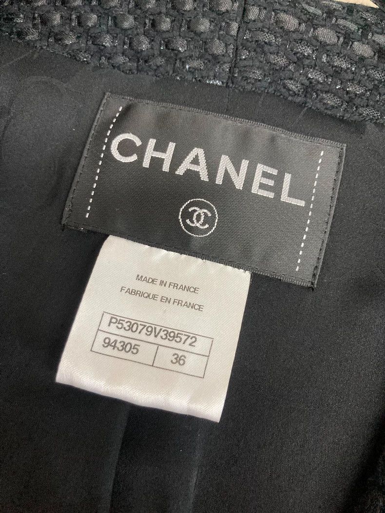 Chanel Chanel Black braided coat Size XS / US 0-2 / IT 36-38 - 6 Thumbnail