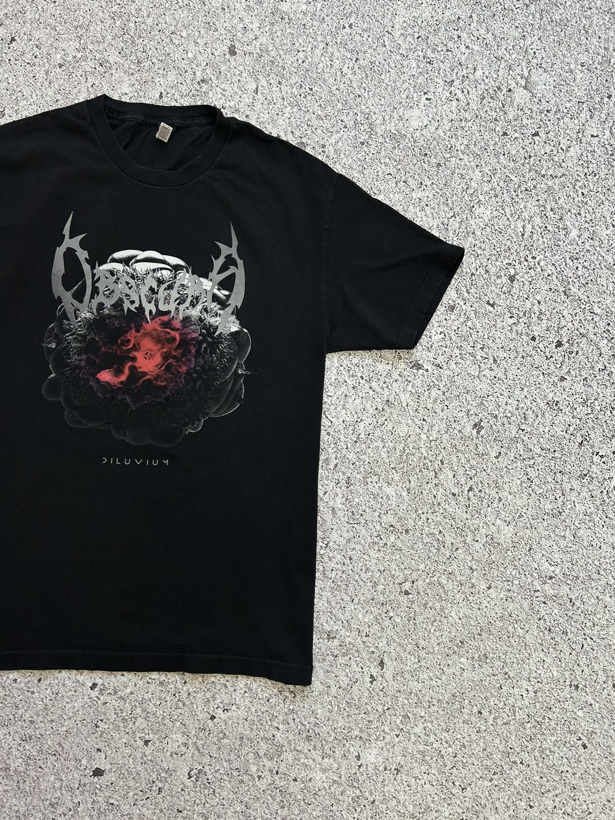 Band Tees × Vintage Rare Vintage Obscura Diluvium Rock Band Promo T-Shirt 2018 Size US L / EU 52-54 / 3 - 4 Thumbnail