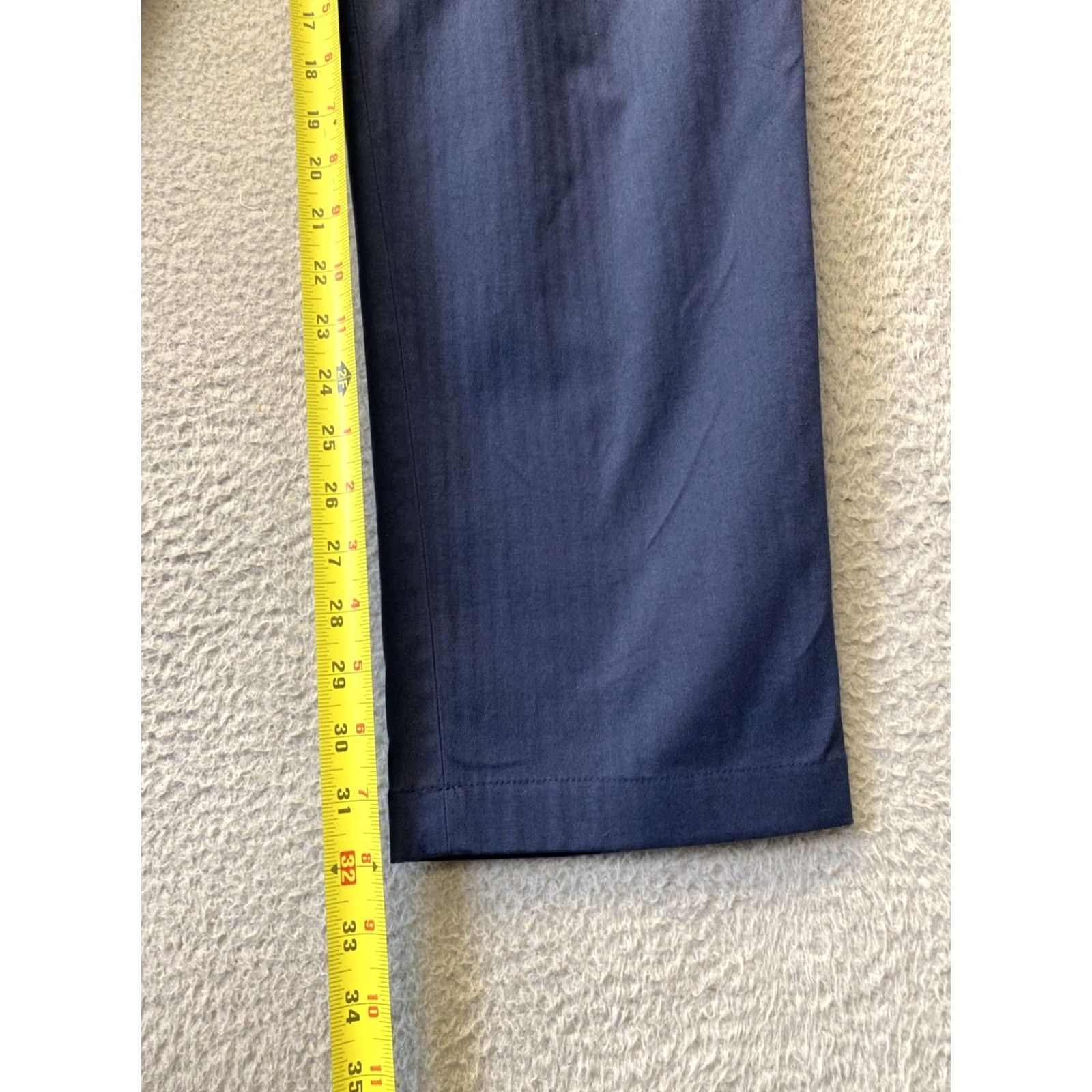Vintage Spoke Pants Men’s 31x32 Blue Dress Pants Flat Front Classic Fit Workwear /0735 Size US 31 - 4 Thumbnail