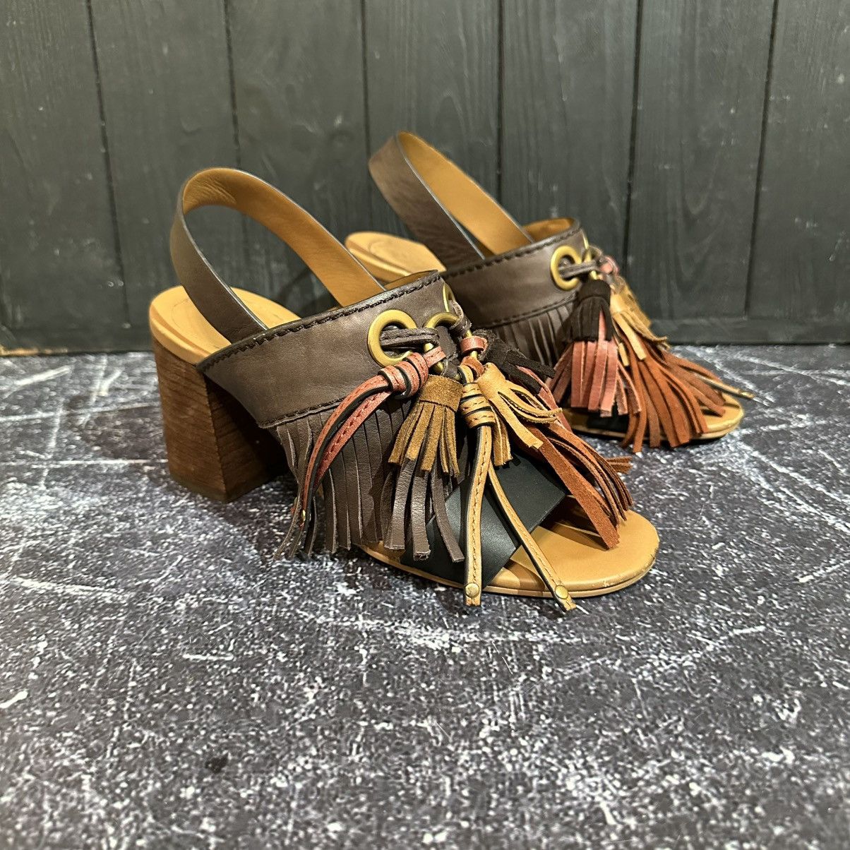 See by Chloe See By Chloe Leather Sandals Featuring Front Tassel charm37 Size US 7 / IT 37 - 2 Thumbnail
