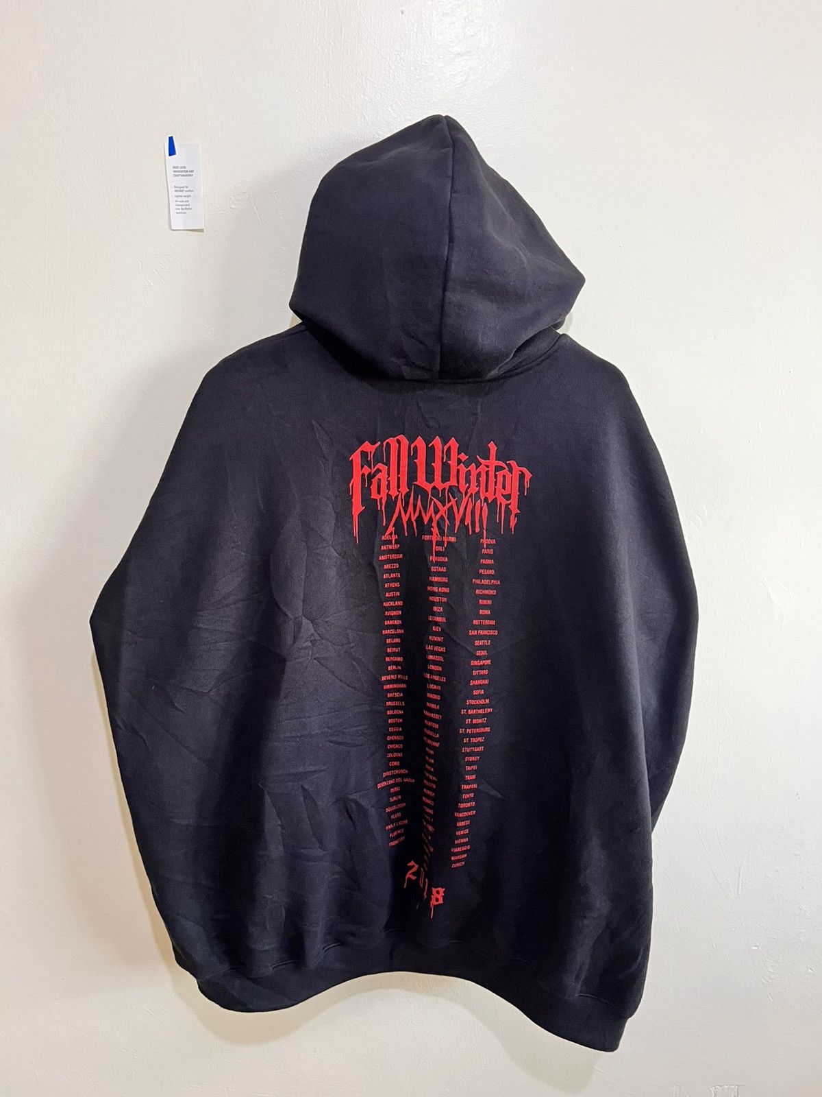 Vetements VETEMENTS THICK METAL TOUR HOODIE Size US XS / EU 42 / 0 - 5 Thumbnail