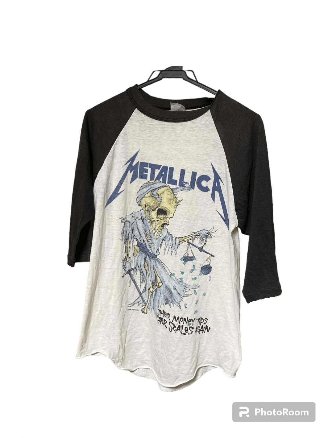 Vintage Vintage 80s 1988 Metallica Pushead Doris Raglan 50/50 Shirt |  Grailed