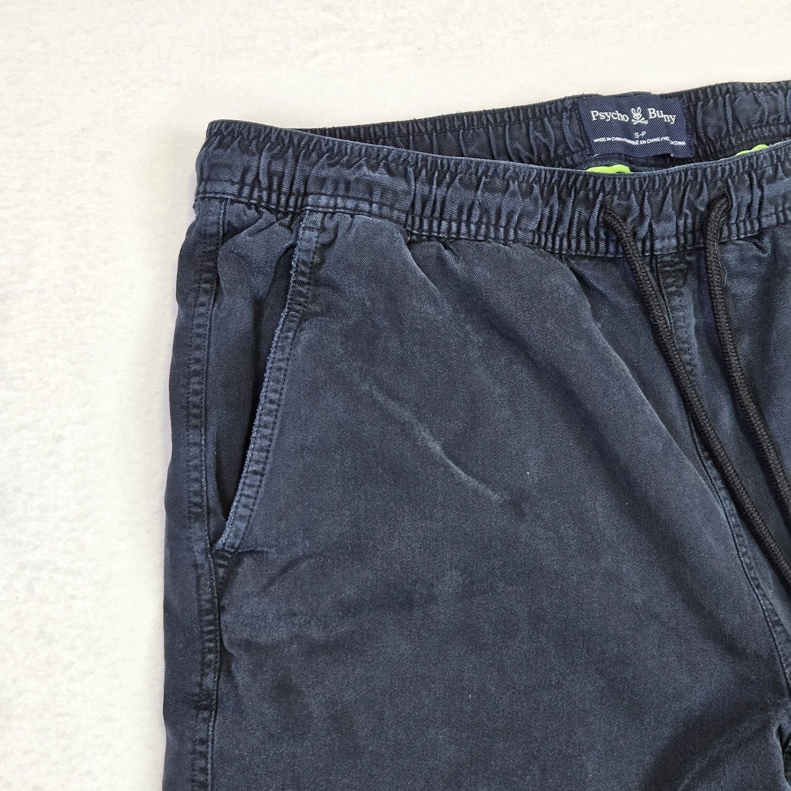 Psycho Bunny Psycho Bunny Willis Shorts Navy Stretch Tencel Size US 31 - 5 Thumbnail