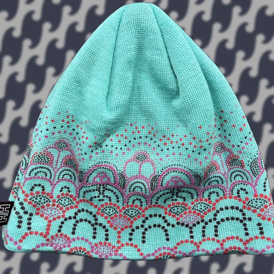 Helly Hansen VINTAGE? No. Helly Hansen Beanie Hat One Size Green Blue Teal Stretch Thermal Size ONE SIZE - 1 Thumbnail